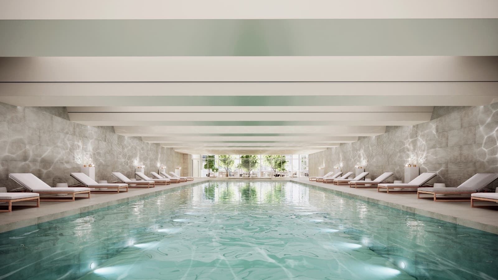 Indoor Pool Area at The Journal