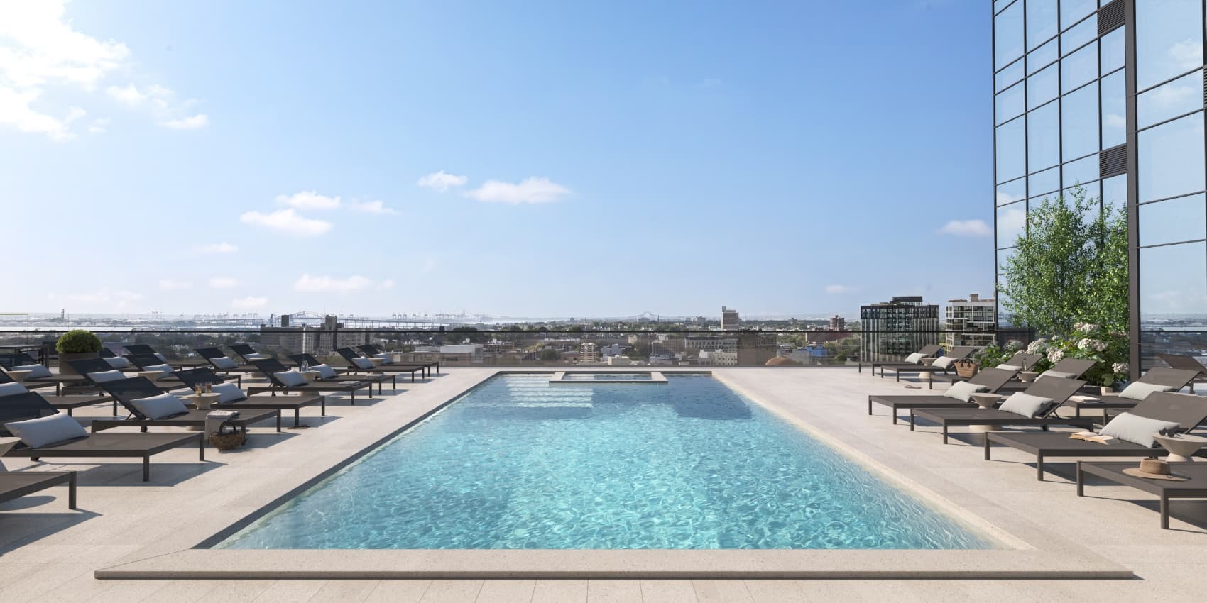 Rooftop Pool area at The Journal