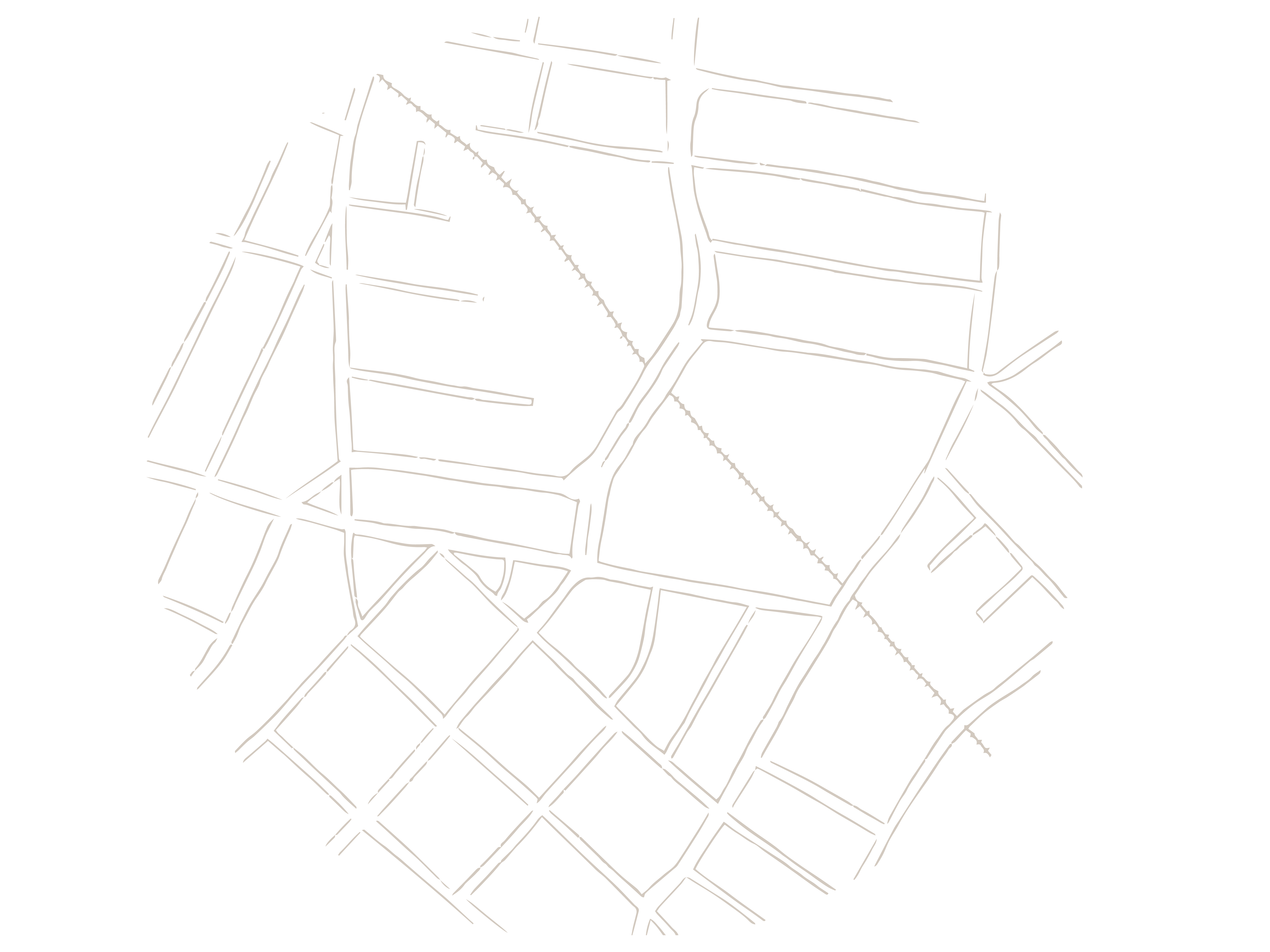 Hand-drawn Street Map of The Journal Location in Jersey City